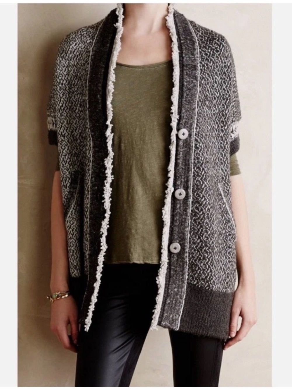 Anthropologie Angel of the North Wool Blend Dolman Cardigan XS/S